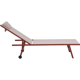 BEST Freizeitmöbel Best Sonnenliege Travis 185 cm x 55 cm x 97 cm Terrakotta