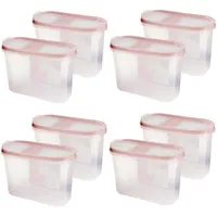 BestLivings Frischhaltebox Schüttdose 1,4 Liter 8er Pack / Altrose