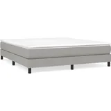 vidaXL Boxspringbett 180 x 200 cm Hellgrau
