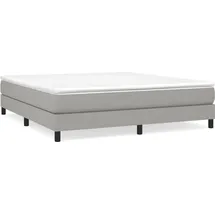 vidaXL Boxspringbett 180 x 200 cm Hellgrau