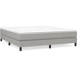 vidaXL Boxspringbett 180 x 200 cm Hellgrau