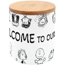 Gedalabels Vorratsdose Peanuts Comic Edition weiß 0,5 l