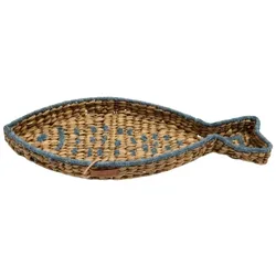 Riviera Maison Servierteller Savino Fish rustikal Natürlich - (LxBxH) 50x20x5 cm 
