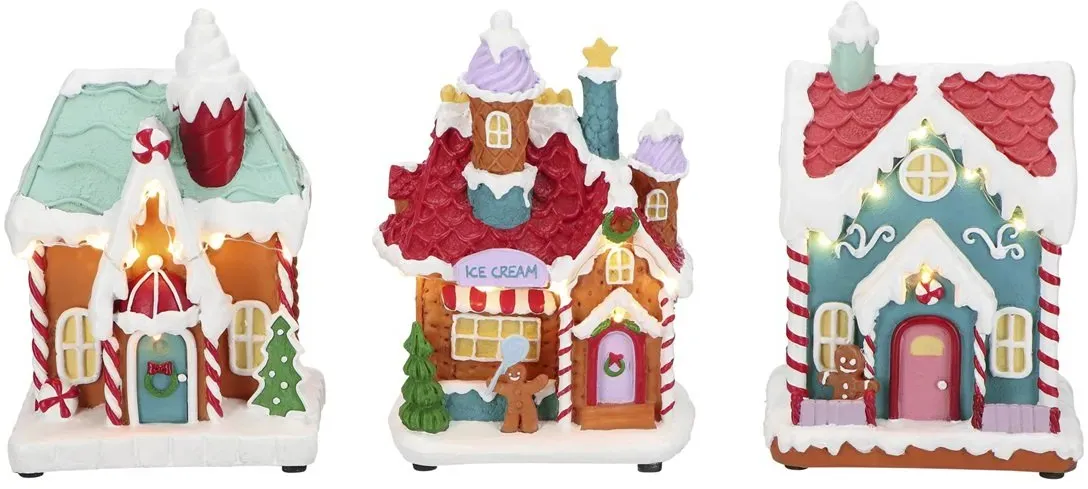 Candy House 3er Set LED