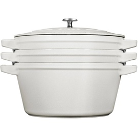 Staub Cocotte Kochtopfset 3-tlg. weiß