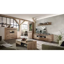 Innostyle Highboard 125 x 128 x 38 cm Viking Eiche Optik / Graphit