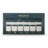 Schladerer Obstbrand Klassiker Mini Set mit Kirschwasser, Williams-Christ Birnenbrand, Himbeergeist, Zwetschgen- & Obstwasser - Obstbrände Geschenk-Set aus dem Schwarzwald (6 x 30 ml)