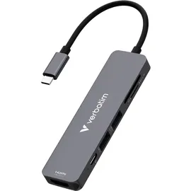 Verbatim USB-C Essentials Multiport Hub 6 Port/card read. 32156