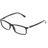 Boss 0680/IT Herren-Brille inkl. Gläser Vollrand Eckig Acetat-Gestell, schwarz