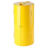 Hardwex Müllsackständer, geschlossen, aus Stahlblech, gelb, 110 l
