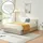 [en.casa] Polsterbett Nola mit Matratze 140x200 cm Leinen Beige [en.casa] Bett, 140 x 200