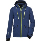 KILLTEC Herren Skijacke/Funktionsjacke mit abzippbarer Kapuze und Schneefang KSW 74 MN SKI JCKT, dunkelpetrol, S,