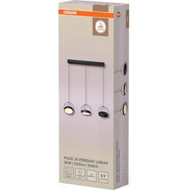 Osram Decor Puck 3-flg. 20 cm rund Schwarz