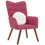 vidaXL Relaxsessel Weinrot Samt