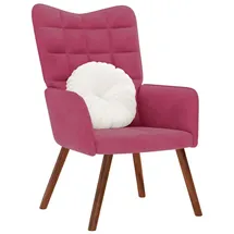 vidaXL Relaxsessel Weinrot Samt