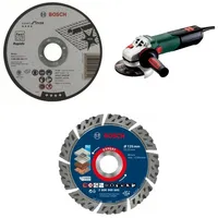 Metabo Winkelschleifer WEV 17-125 Quick & Schnellspannmutter – 3-teiliges