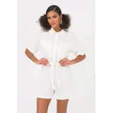 Freshlions Jumpsuit Livia (1-tlg) mit atmungsaktiver Eigenschaft weiß XL