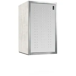 Paul Wolff Mülltonnenbox SILENT 241-Sichtbeton-Weißaluminium-Edelstahl