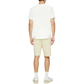 s.Oliver Bermudas "DETROIT", Herren, Gr. L, N-Gr, weiß, Sweatware, Obermaterial: 87% Baumwolle, 13% Polyester, unifarben, relaxed fit kniefrei, Hosen Bermudas, Sommerhose im Relaxed Fit
