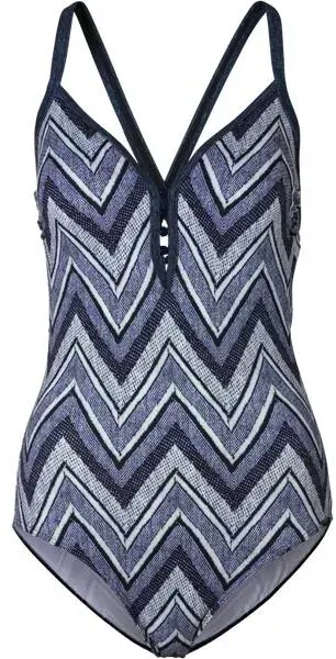 Preisvergleich Produktbild SUNFLAIR Damen Badeanzug, Blau/Grau, 42C