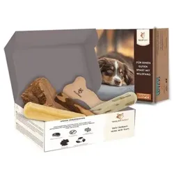 Wildfang ® Kauwurzel / Kauspielzeug Paket Hundebox - Kauspaß L