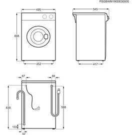 AEG Lavamat L5CB32330 Waschmaschine (3 kg, 1300 U/min)