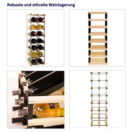 Proregal Weinregal 72,5 x 22,5 x 24,5 cm Natur
