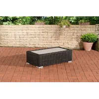 CLP Polyrattan Lounge Tisch Madeira 110 x 60,schwarz