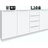 borchardt Möbel Highboard »Oliva«, Breite ca. 200 cm weiß