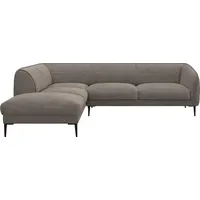 FLEXLUX Ecksofa Belle Designsofa, L-Form, B/T 268/209 cm, Skandinavisches Design, In hochwertiger Verarbeitung grau