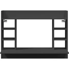 vidaXL Wand-Schreibtisch Schwarz 105x48x75 cm Holzwerkstoff