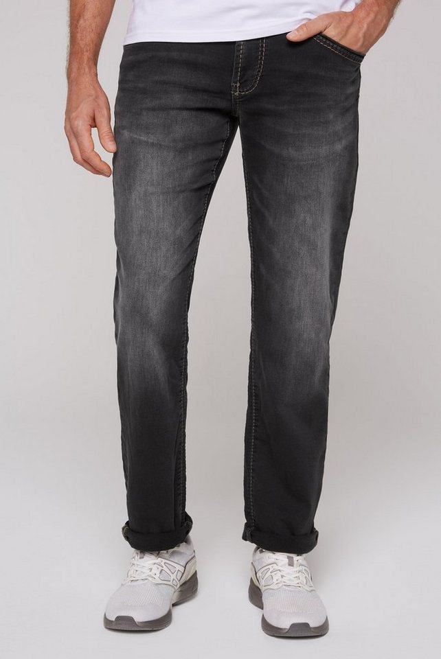 CAMP DAVID Slim-fit-Jeans mit normaler Leibhöhe schwarz