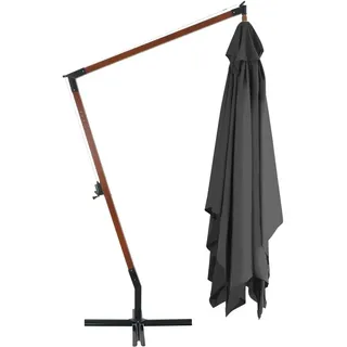 mit Holzmast 400 x 300 cm Anthrazit