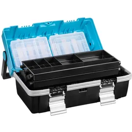 HAZET Kunststoff-Werkzeugkasten 190L-2 leer schwarz, blau, silber 47,0 x 21,5 x 25,0 cm
