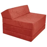 FORTISLINE Klappmatratze 200x70x10cm - 3-teilige Faltmatratze - H2 Gästematratze - Camping Faltbare - Kamping Bett - Waschbar Bezug - Erwachsene Klappbar - Reisematratze - Schaumstoff Matratze