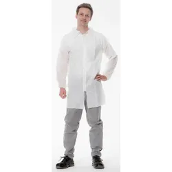 3M 4400 Mantel, weiss, Grösse M, Material 100% Polypropylen, atmungsaktiv, sehr leicht, mit Reissverschluss