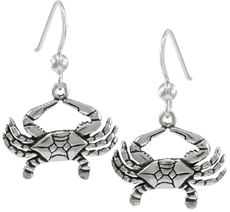 Dive Silver Crab Long Hook Ohrring - Silver - One Size