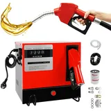 BJTDLLX Dieselpumpe 230V Selbstansaugend 550W Heizölpumpe Deluxe Kraftstoffpumpe, 60L/Min Professionelle Dieselpumpe Selbstansaugend Ölpumpe mit Automatik Zapfpistole, Zählwerk, 4m Schlauch