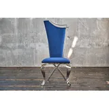 KAWOLA Esszimmerstuhl Samt Schwarz Barock Designer Stuhl Gepolstert, Velvet Chair, Samt Stuhl mit Armlehne, Stuhl Vintage, Stuhl Esszimmer