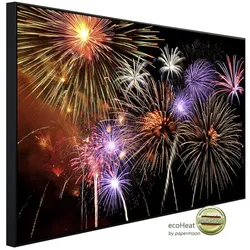 papermoon Infrarotheizung »EcoHeat - Berstendes Feuerwerk«, Matt-Effekt - bunt