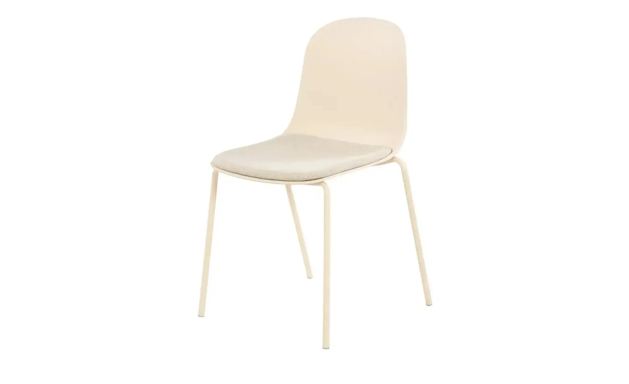 uno Esszimmerstuhl stapelbar Fenya , creme , Maße (cm): B: 51 H: 84,5 T: 54.3