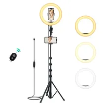 Aukey Ringlicht 10-Zoll-Dimmbar weiß