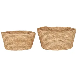 IB Laursen Korbsatz 2er Set aus Seegras, Natur