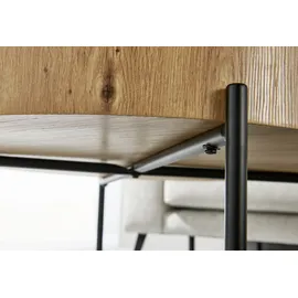 Stolkom Couchtisch Antonia Schwarz Eiche 42 x 80 cm
