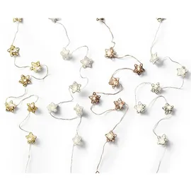 MARELIDA LED Drahtlichterkette Drahtsterne - 20 LED - L: 1,90m - Timer - Batter...