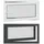 vidaXL Kellerfenster RISOR 110 x 70 cm grau