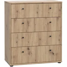 Forte Tempra 2 Schubladenkommode 73,7 x 85,5 x 34,8 cm Artisan Eiche / Beige