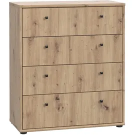 Forte Tempra 2 Schubladenkommode 73,7 x 85,5 x 34,8 cm Artisan Eiche / Beige