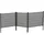 garveelife Zaun-Set 270 x 124 cm Schwarz/Metall