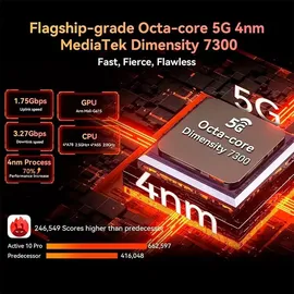 Blackview Active 10 Pro 5G 10,95'' 12 GB RAM 256 GB Orange